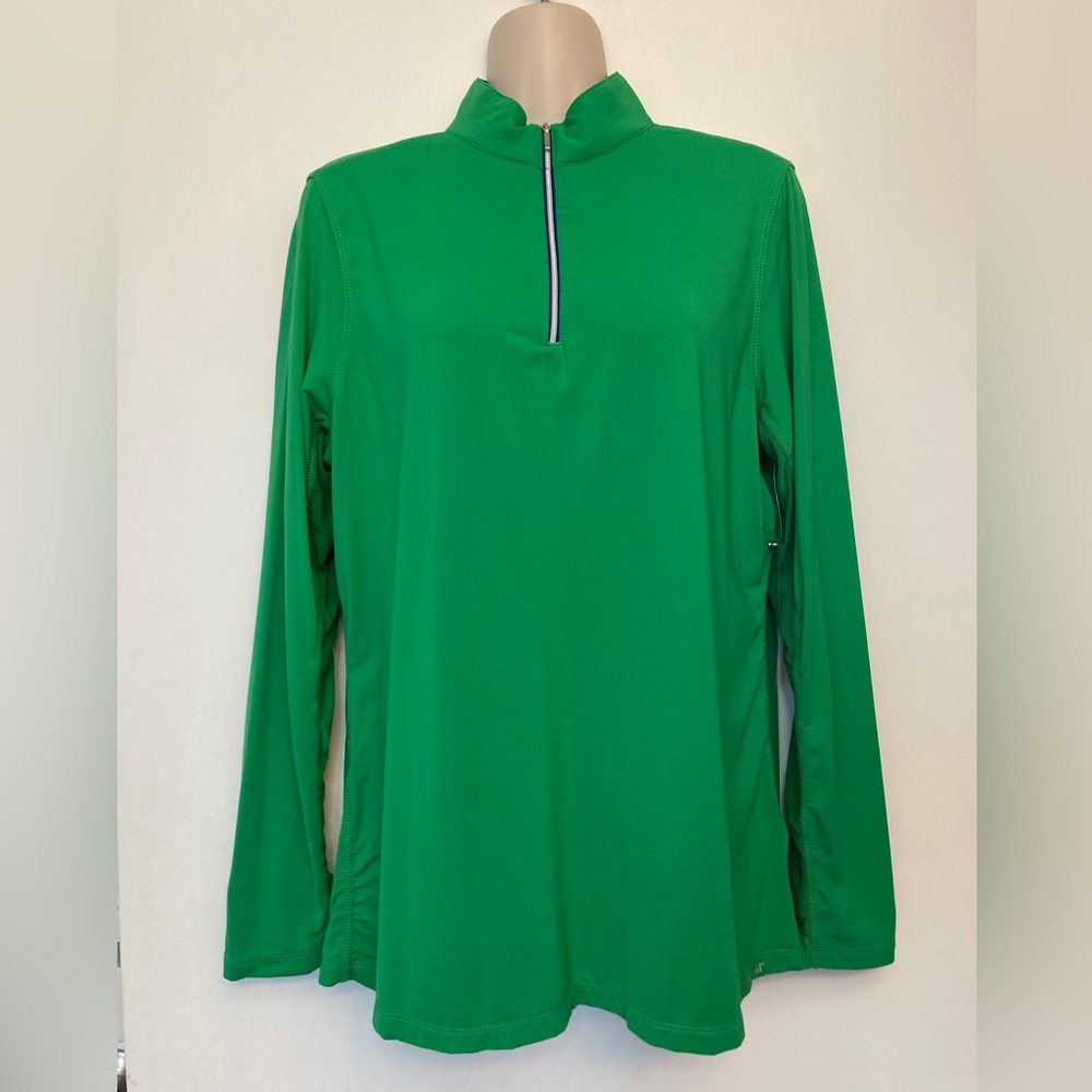 COOLBLAST Dover long sleeve sunshirt in Kelly green, Size Large NEW